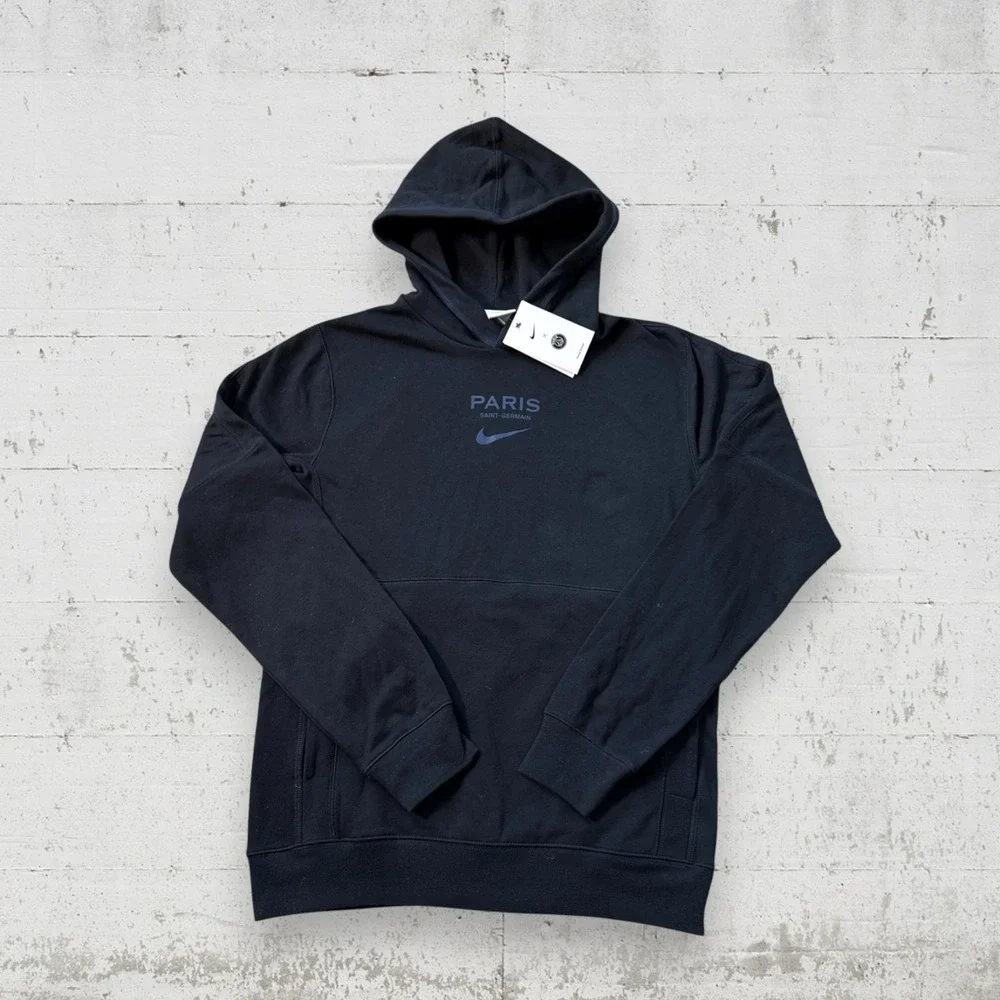 Nike Paris‎ Saint-Germain PSG Travel Fleece Hoodie Black Size S DN1312-010 New